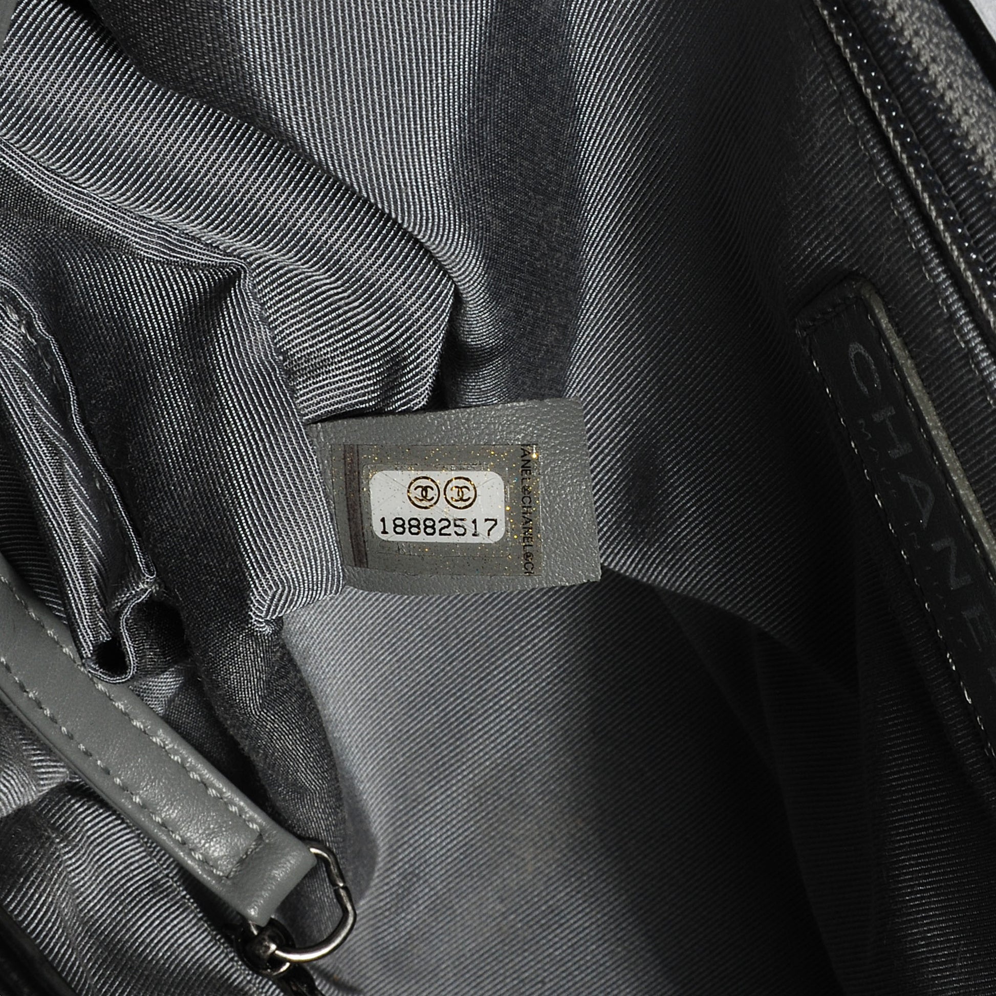 Chanel Calfskin Double Stitch Large Boy Flap Black 11 of 19