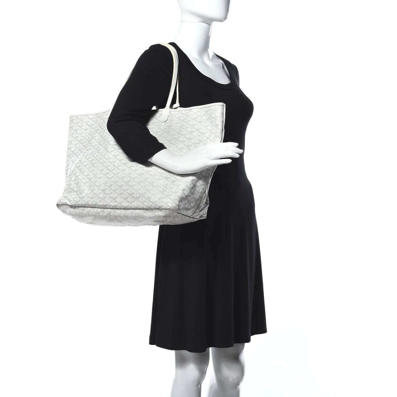 Goyard Goyardine Saint Louis GM White 2 of 8