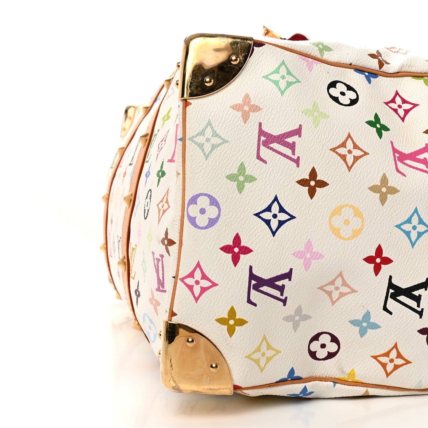 Monogram Multicolor Keepall 45 White