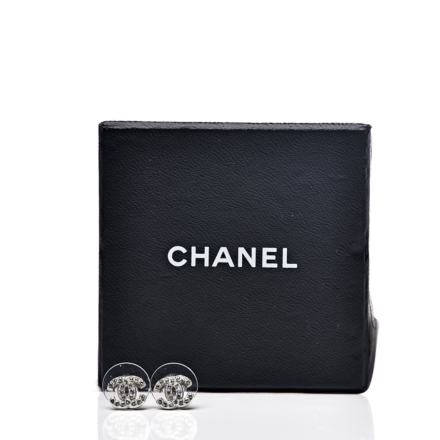 Crystal Mini Timeless CC Earrings Silver