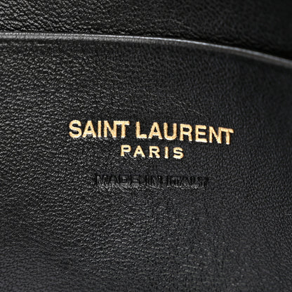 Saint Laurent Grain De Poudre Matelasse Monogram Mini Lou Camera Bag Dark Natural 6 of 10