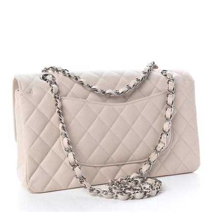 Chanel Caviar Quilted Medium Double Flap Light Beige 4 of 14