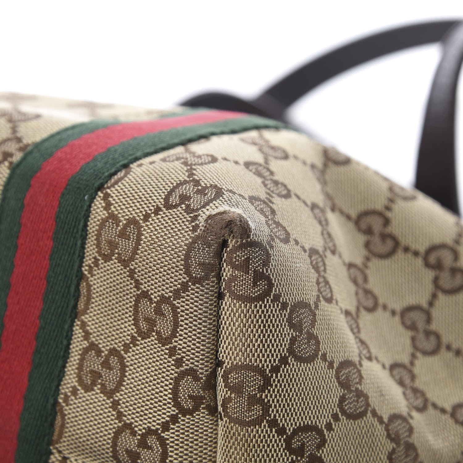 Gucci Monogram Medium Jolicoeur Tote Dark Brown 11 of 15