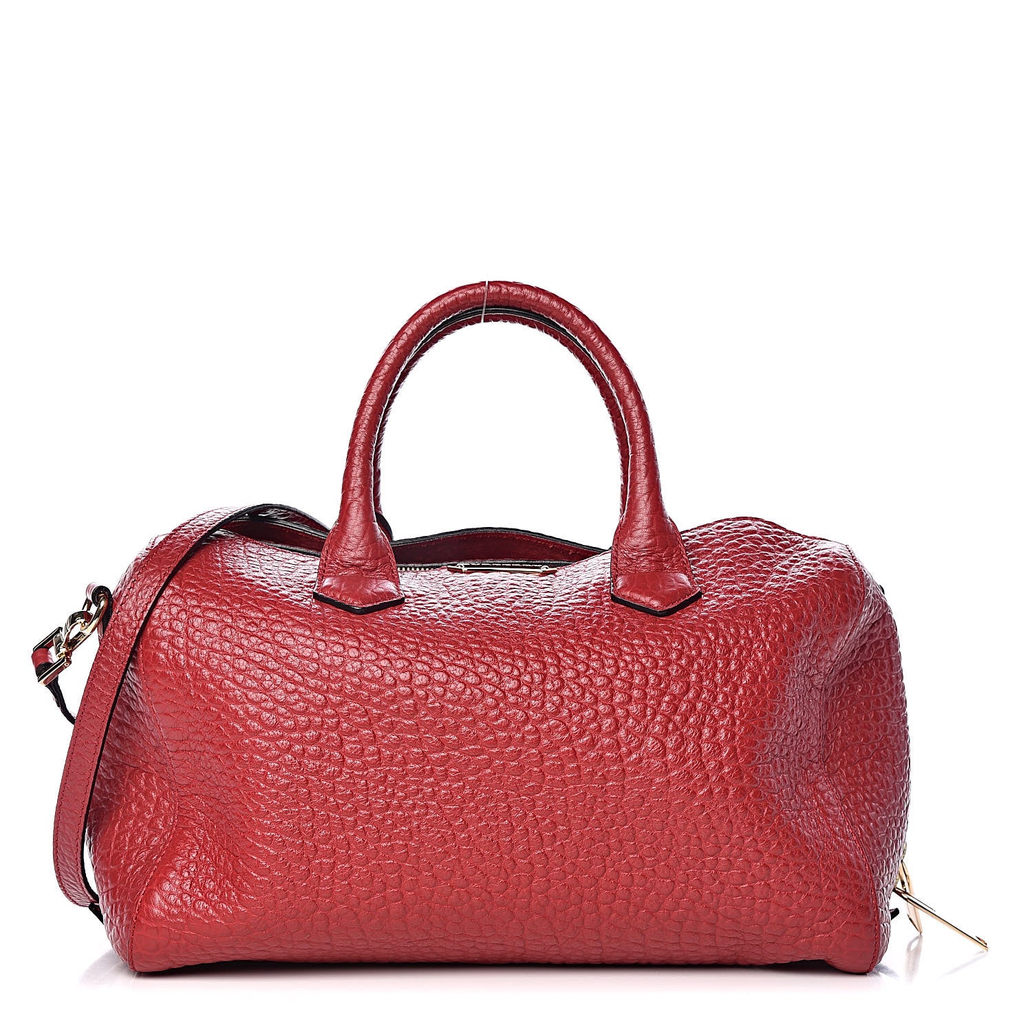 Burberry Heritage Grain Medium Alchester Bowling Bag Military Red 1 of 10