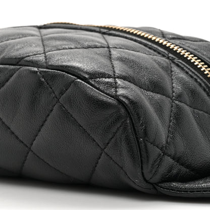 Chanel Lambskin Quilted Linked In Waist Bag Black 9 of 10