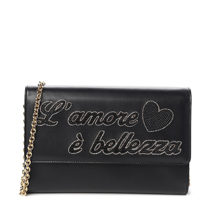Dolce & Gabbana L'Amore Belleza Wallet Chain Black 1 of 7
