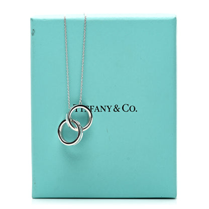 Tiffany Sterling Silver 1837 Interlocking Circles Pendant Necklace 5 of 5