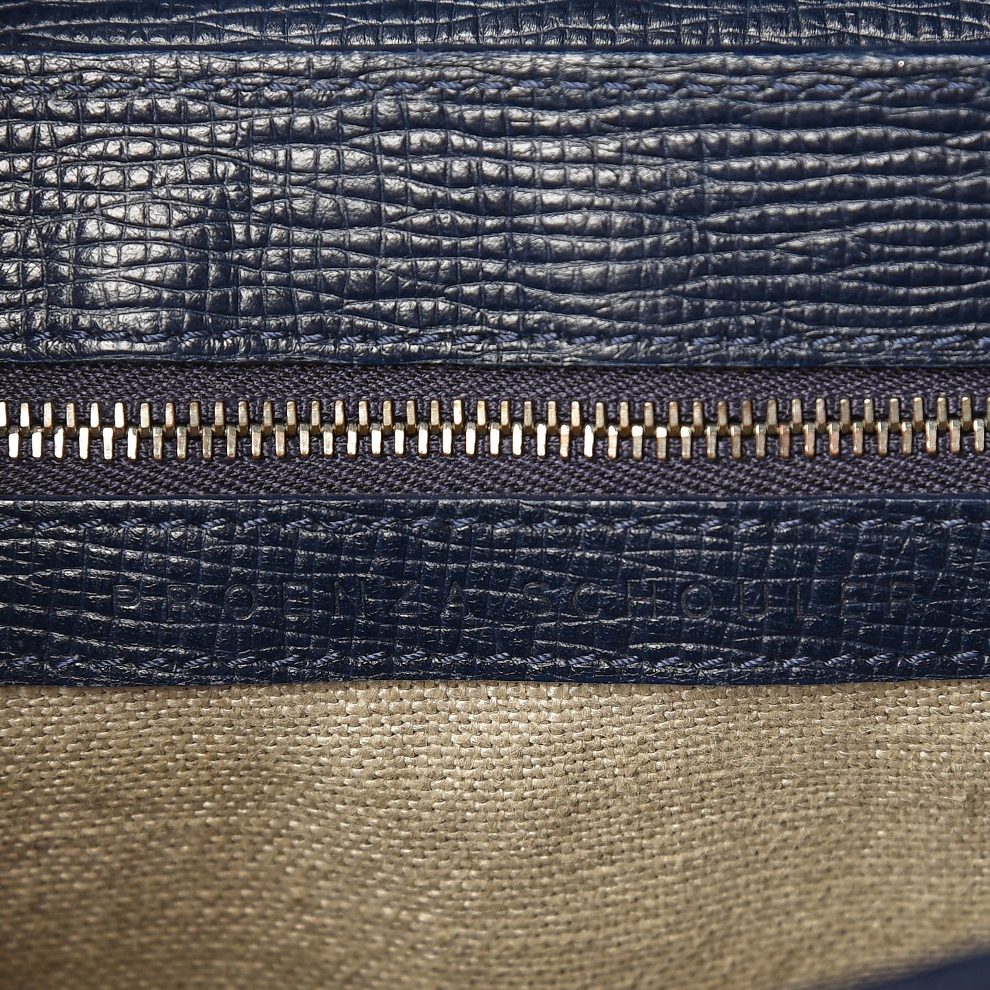 Linosa Calfskin PS11 Classic Shoulder Bag Navy