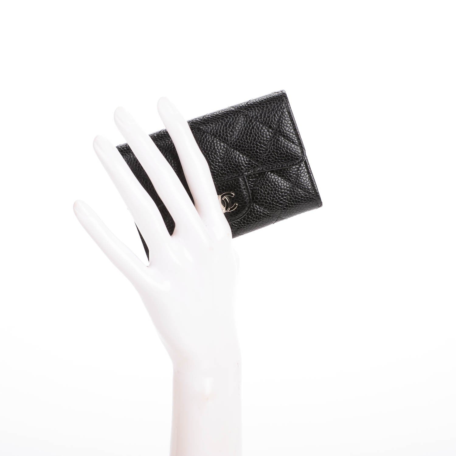 Chanel Caviar Quilted Flap Card Holder Black 2 of 8