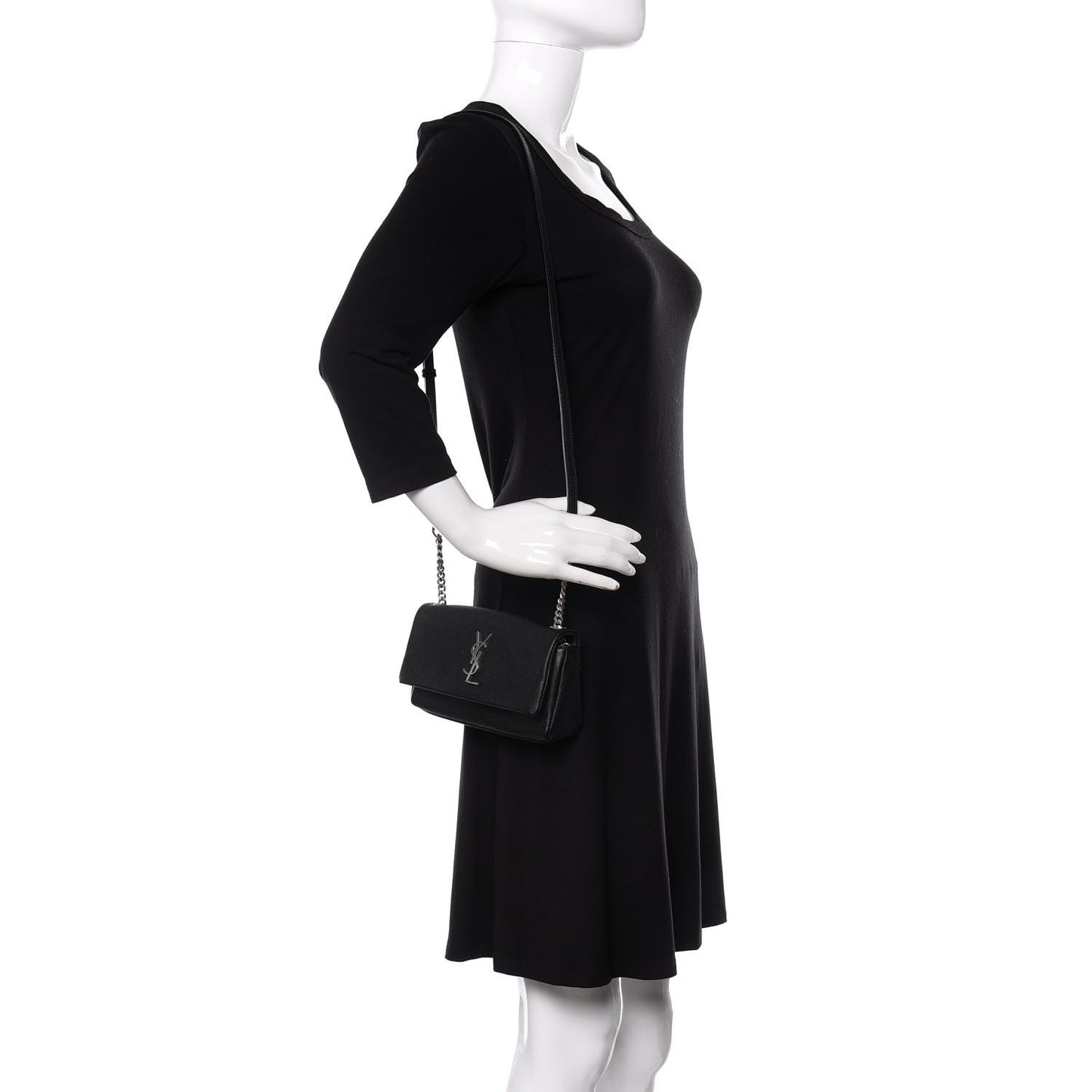 Grain De Poudre Monogram Toy West Hollywood Fold-Over Bag Black
