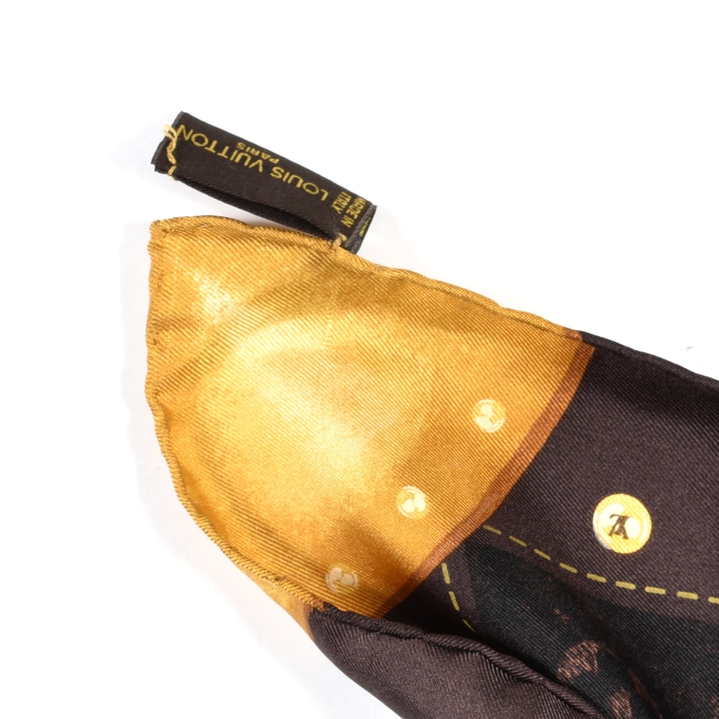 Cotton Denim Monogram Scarf Ebene