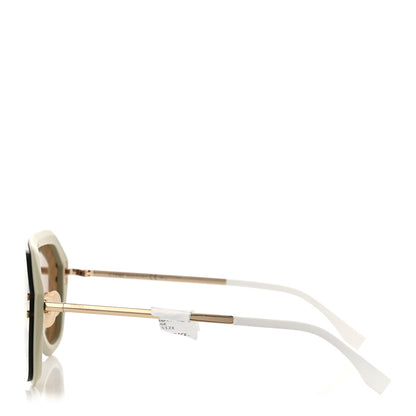 Fendi FF Fabulous Shield Sunglasses FF M0039/G/S White 3 of 7