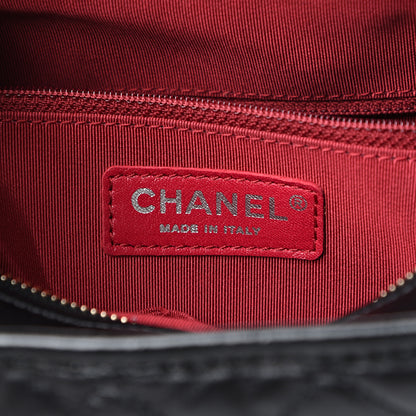 Chanel Aged Calfskin Quilted Medium Gabrielle Hobo Black 5 of 9