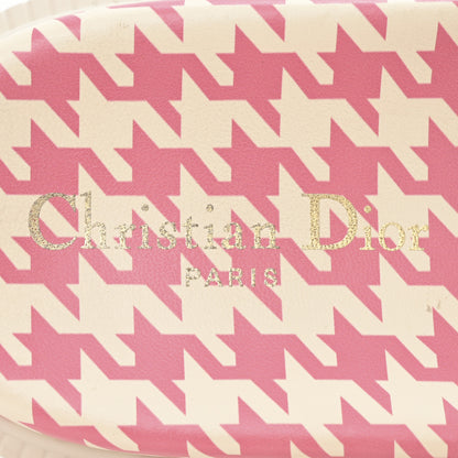Christian Dior Micro PDP Cotton Houndstooth Embroidered Dway 10mm Slide Sandals 37.5 Peony 8 of 10