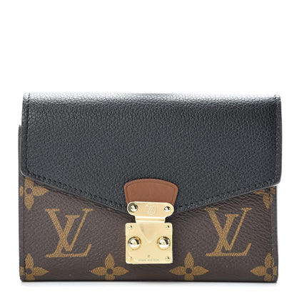 Louis Vuitton Monogram Pallas Compact Wallet NM Black 1 of 8
