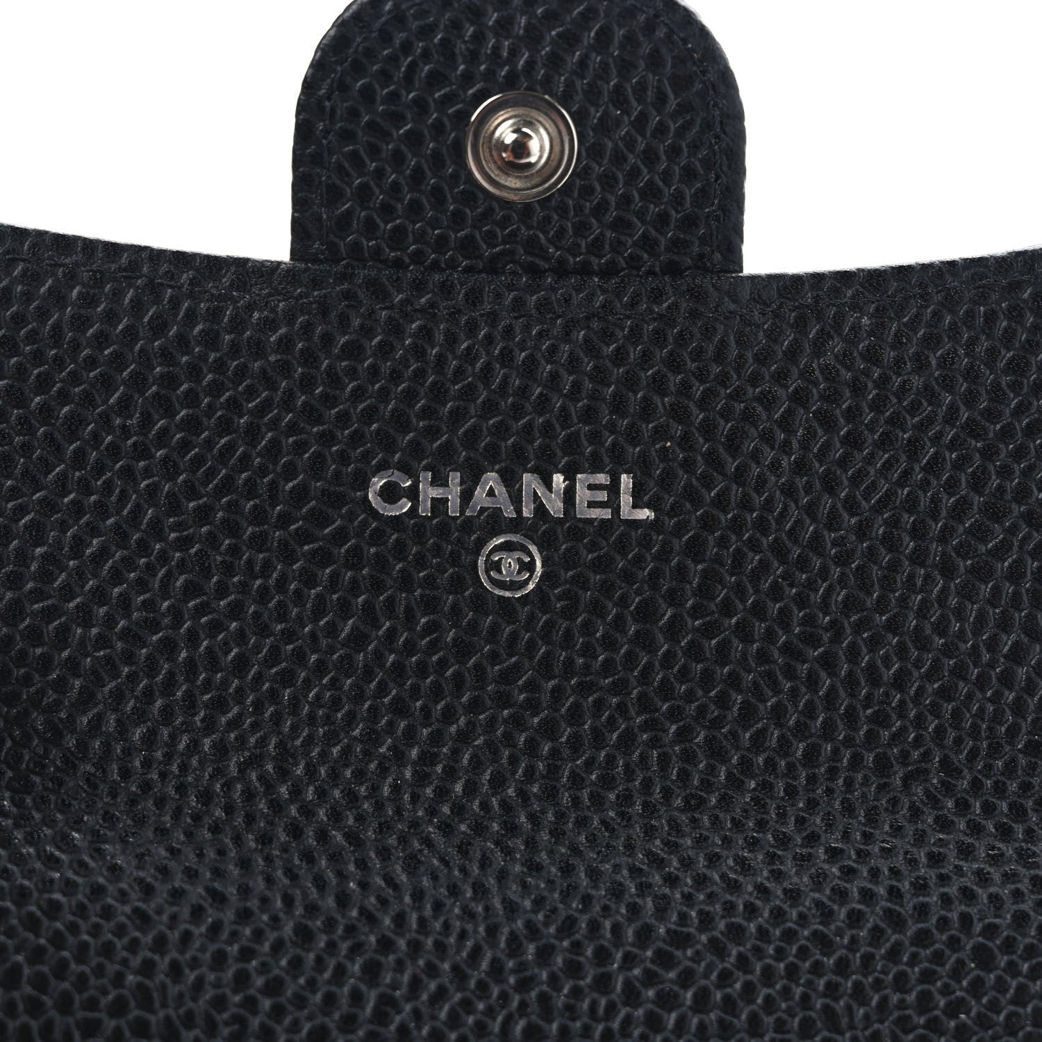 Chanel Caviar Quilted Flap Card Holder Wallet Black 6 of 7