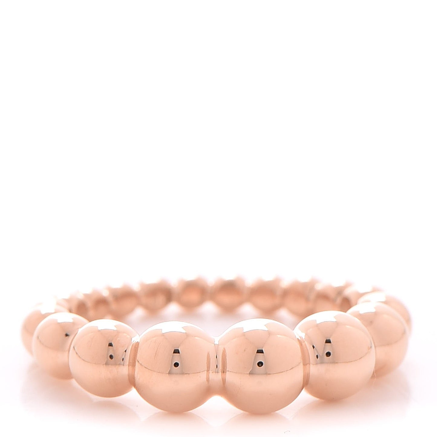 18K Rose Gold Perlee Pearls of Gold Variation Ring 53 6.5