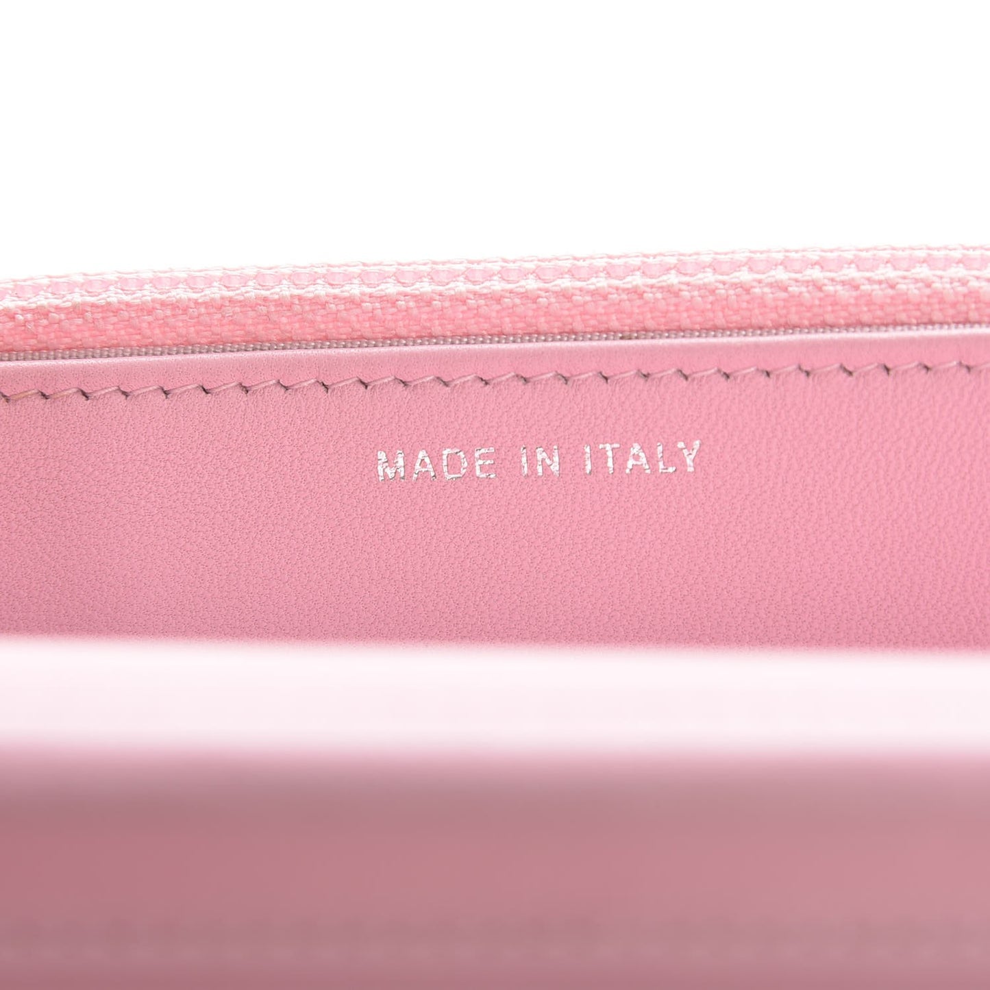 Calfskin Crystal Studded Boy Wallet On Chain WOC Pink