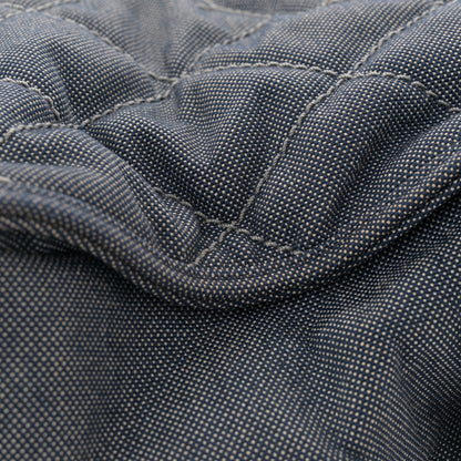 Chanel Denim Quilted CC Tote Bag Blue 13 of 14