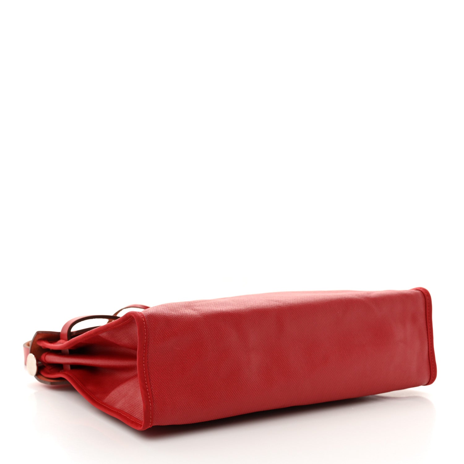 Hermes Toile H Berline Vache Hunter Herbag Zip PM 31 Rouge Piment Ecru Ecru 5 of 12