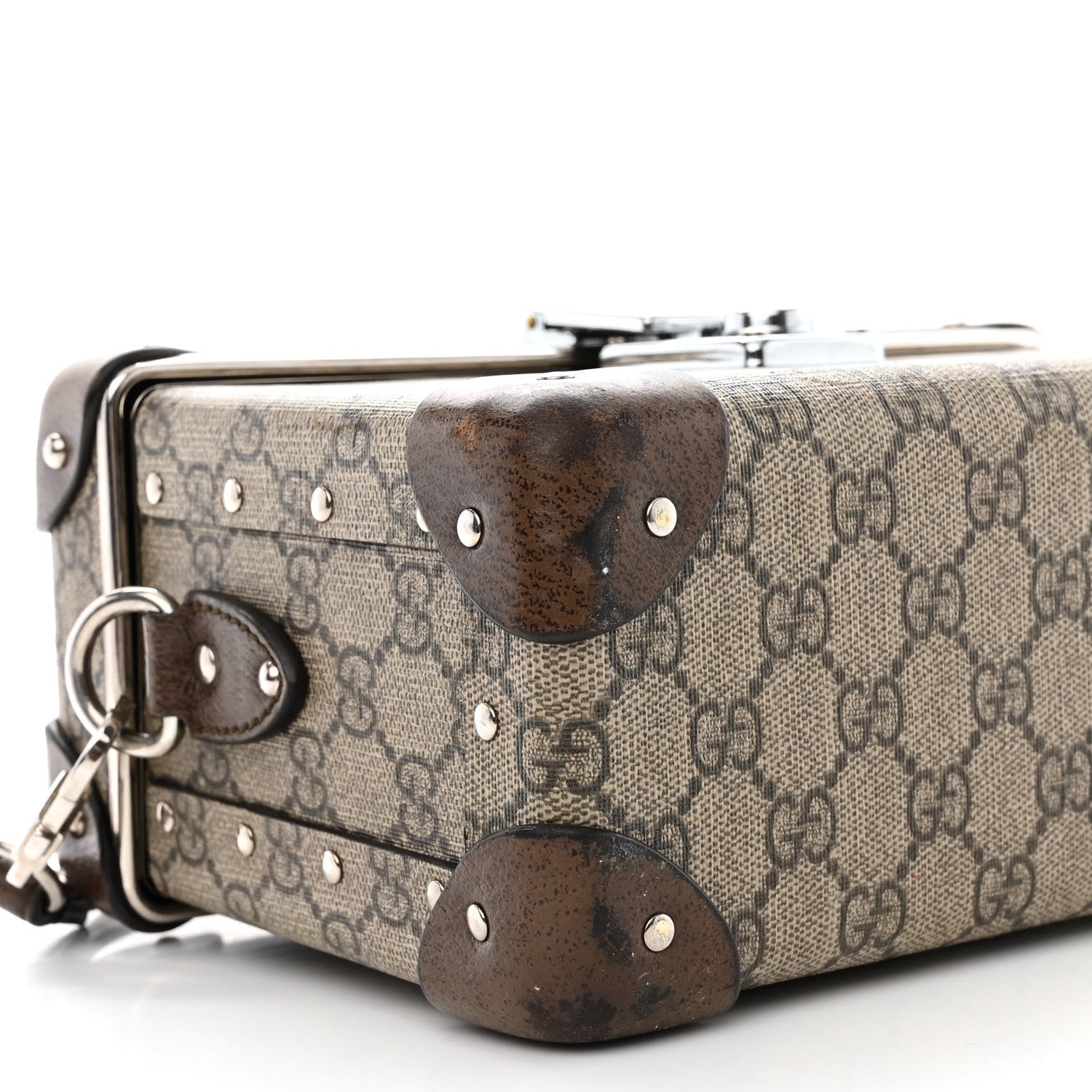 Gucci GG Supreme Monogram Globe-Trotter Beauty Case Brown 10 of 13