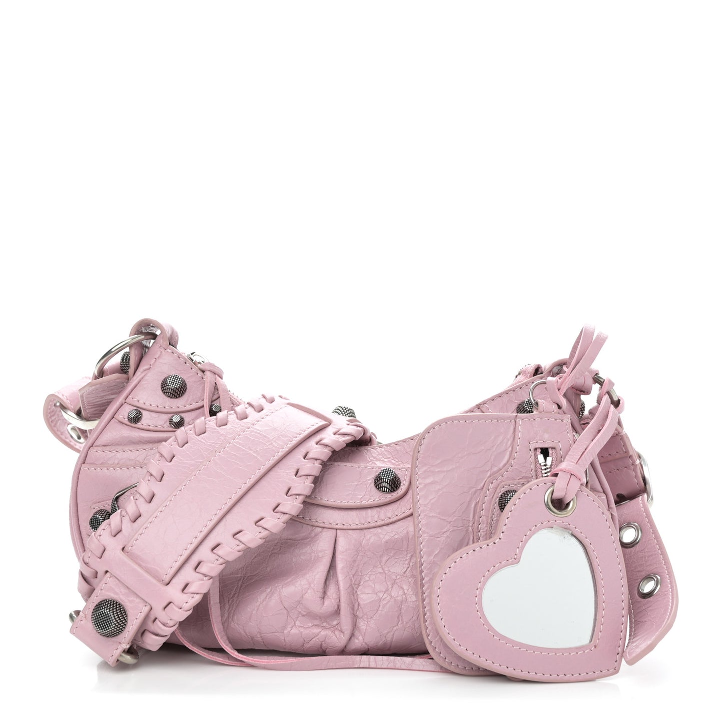 Agneau Arena Le Cagole Shoulder Bag XS Candy Pink