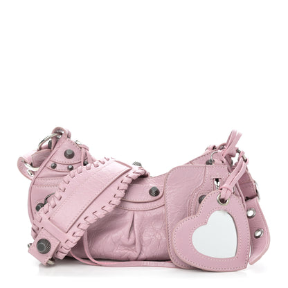 Balenciaga Agneau Arena Le Cagole Shoulder Bag XS Candy Pink 2 of 11