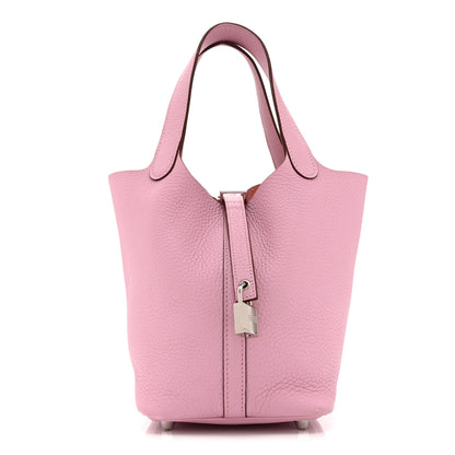 Hermes Taurillon Clemence Picotin Lock 18 PM Mauve Sylvestre 1 of 14