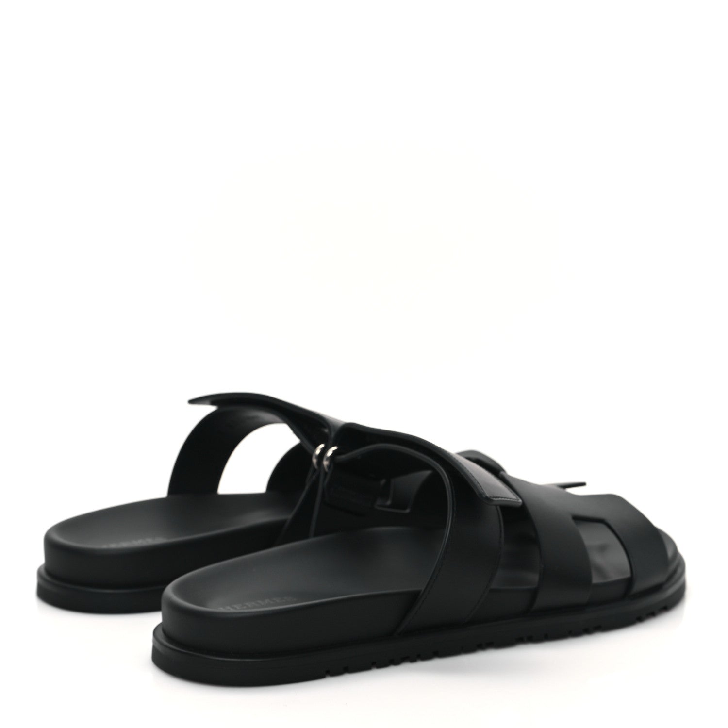 Hermes Calfskin Womens Chypre Sandals 41 Black 4 of 9