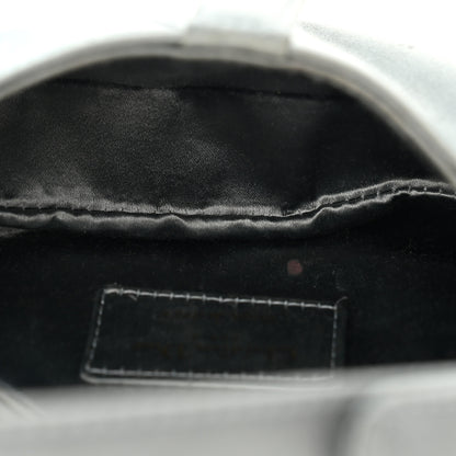 Christian Dior Satin Crystal Mini Saddle Bag Blue Gray 4 of 9