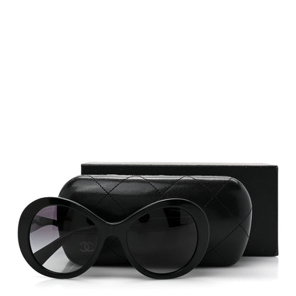 Chanel Oval CC Sunglasses 5372-A Black 8 of 8