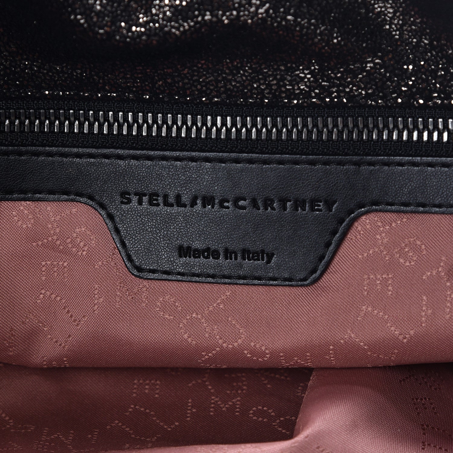 Stella McCartney Chamois Shiny Dotted Small Falabella Tote Ruthenium 6 of 11