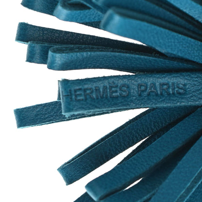 Hermes Lambskin Carmen Uno-Dos Key Holder Bleu Izmir Lagon 3 of 4