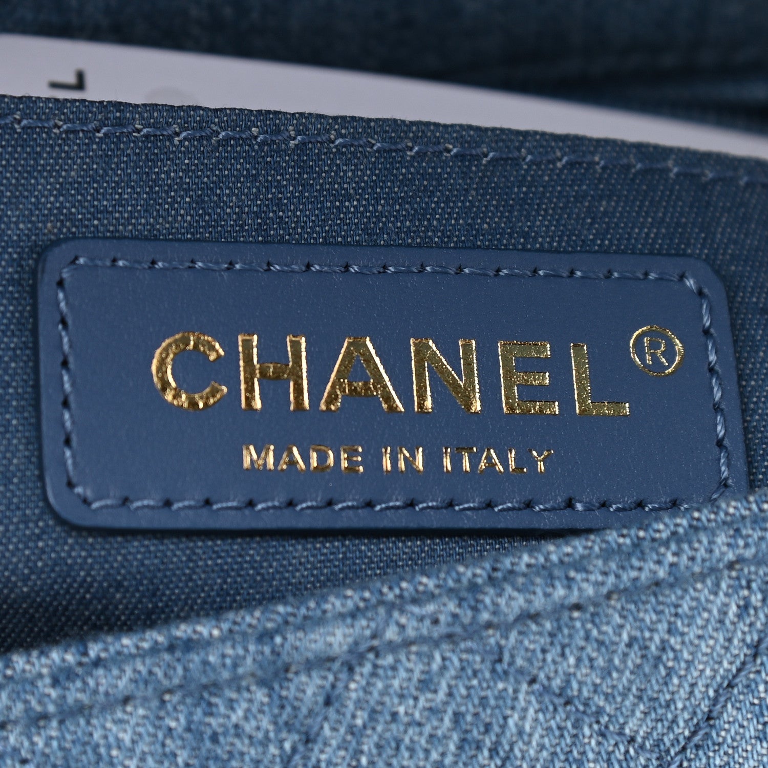 Chanel Denim Quilted Mini Pearl Crush Rectangular Flap Blue 6 of 9