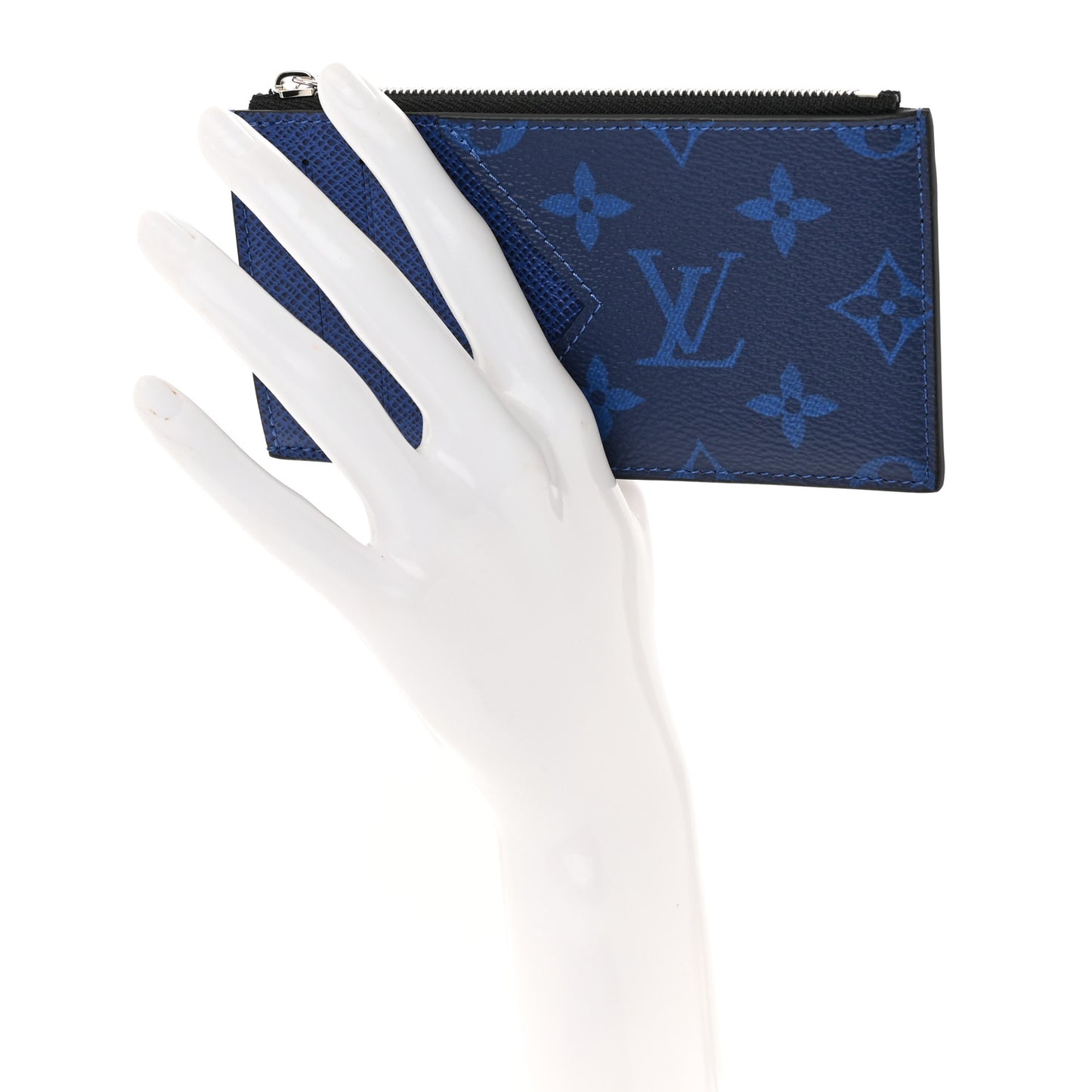 Monogram Taiga Coin Card Holder Cobalt