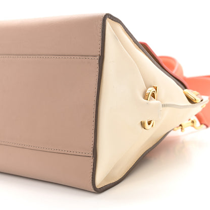 Salvatore Ferragamo Calfskin Colorblock Medium Sofia Shoulder Bag Pink Multicolor 8 of 14