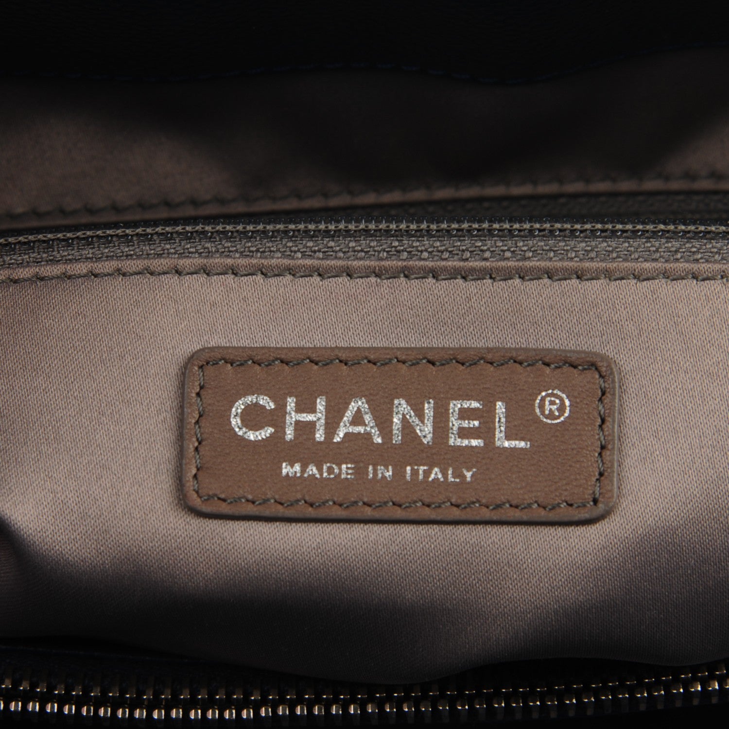Chanel Caviar Quilted XL Grand Shopping Tote GST Navy Blue 6 of 7