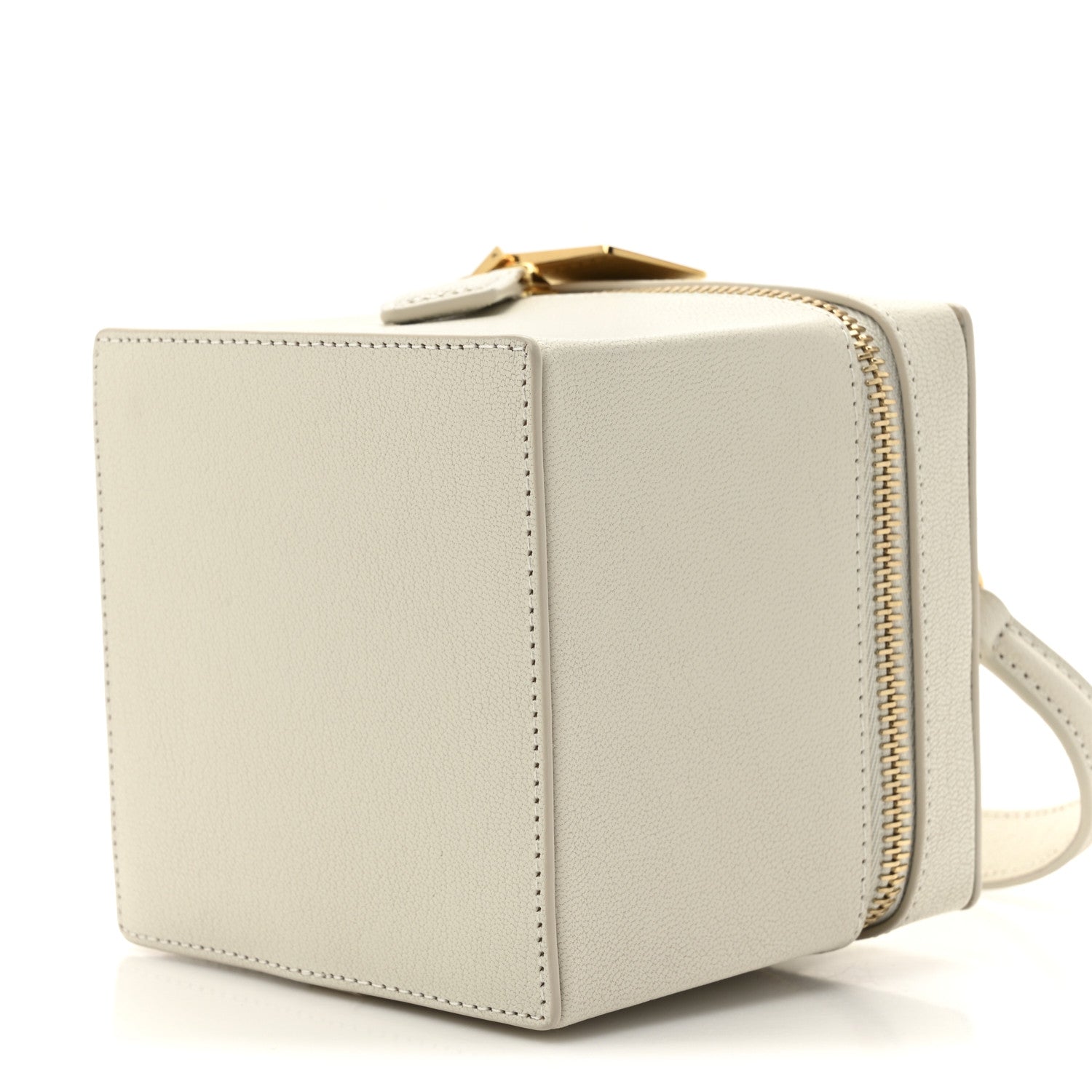 Alaia Shiny Goatskin Cub Vanity Bag Ivorie 10 of 10