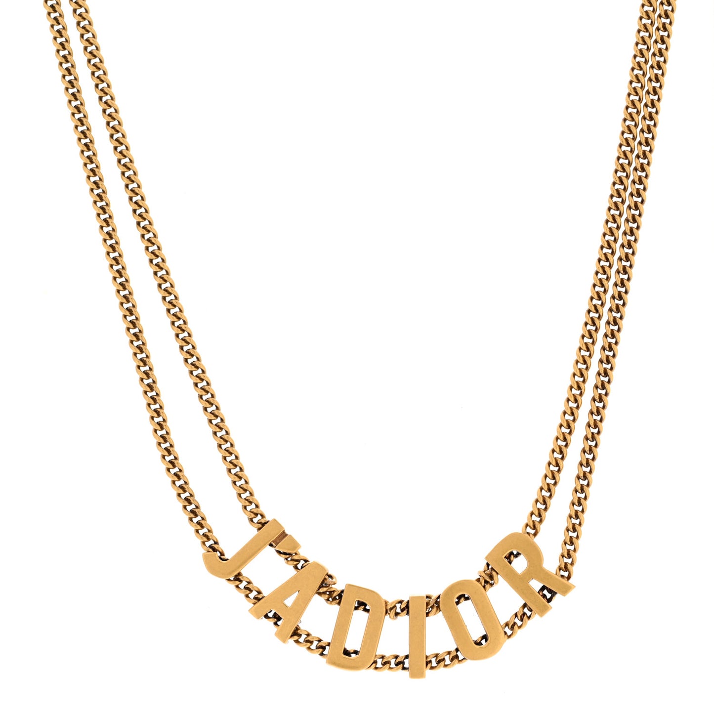 Metal J'Adior Choker Necklace Aged Gold
