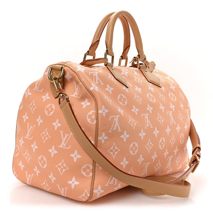 Louis Vuitton Calfskin Monogram Speedy P9 Bandouliere 40 Summer Peach 3 of 11