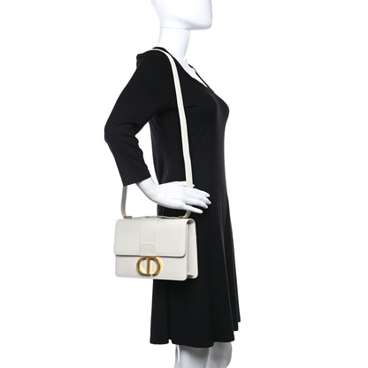 Christian Dior Smooth Calfskin Montaigne Flap 30 White 2 of 8