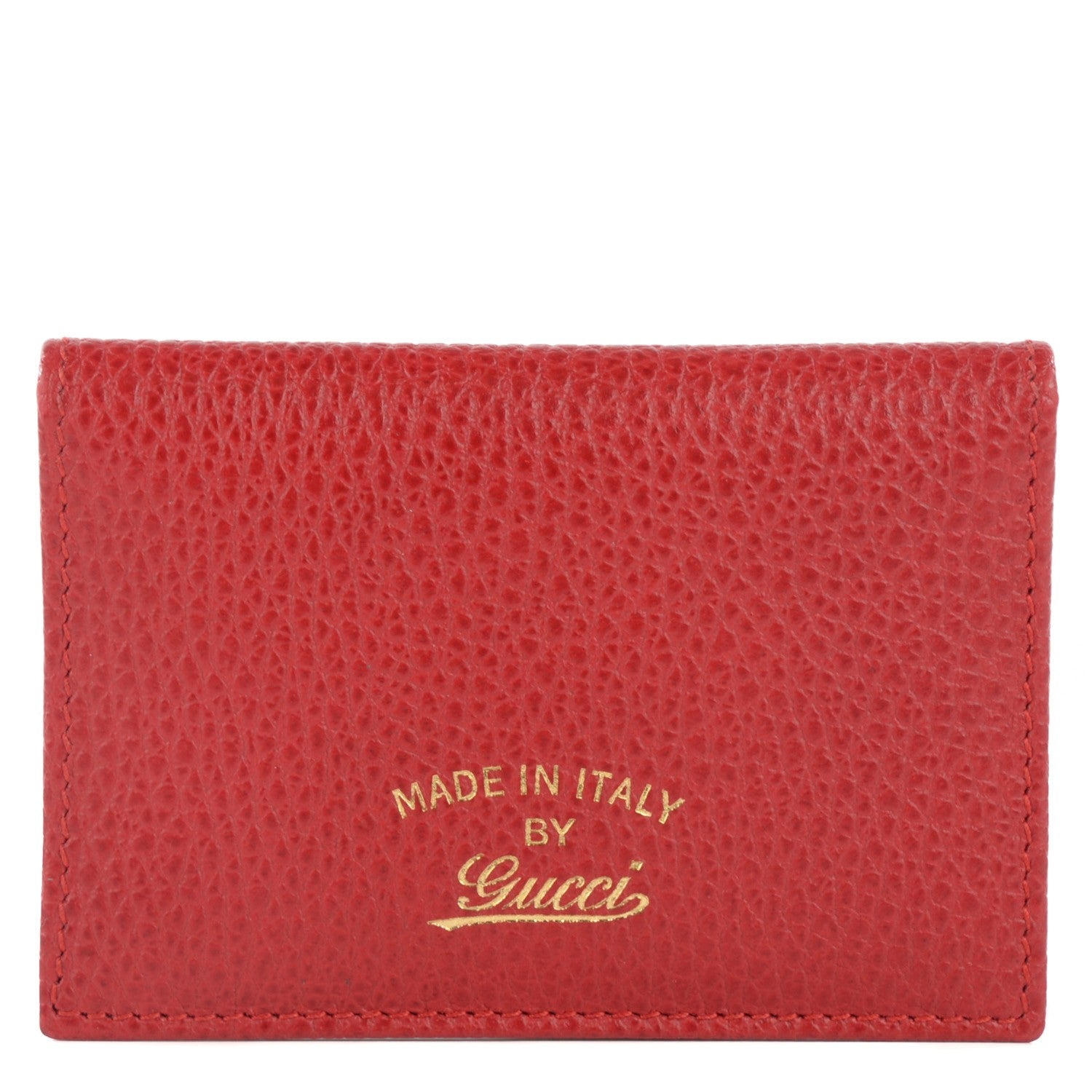 Gucci Dollar Calfskin Swing Train Pass Card Case Tabasco 1 of 7
