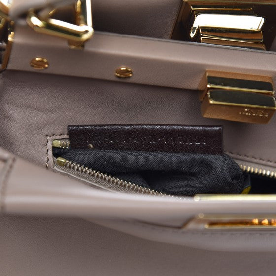Fendi Nappa Mini Peekaboo Iconic Satchel Ratmusquet 8 of 9