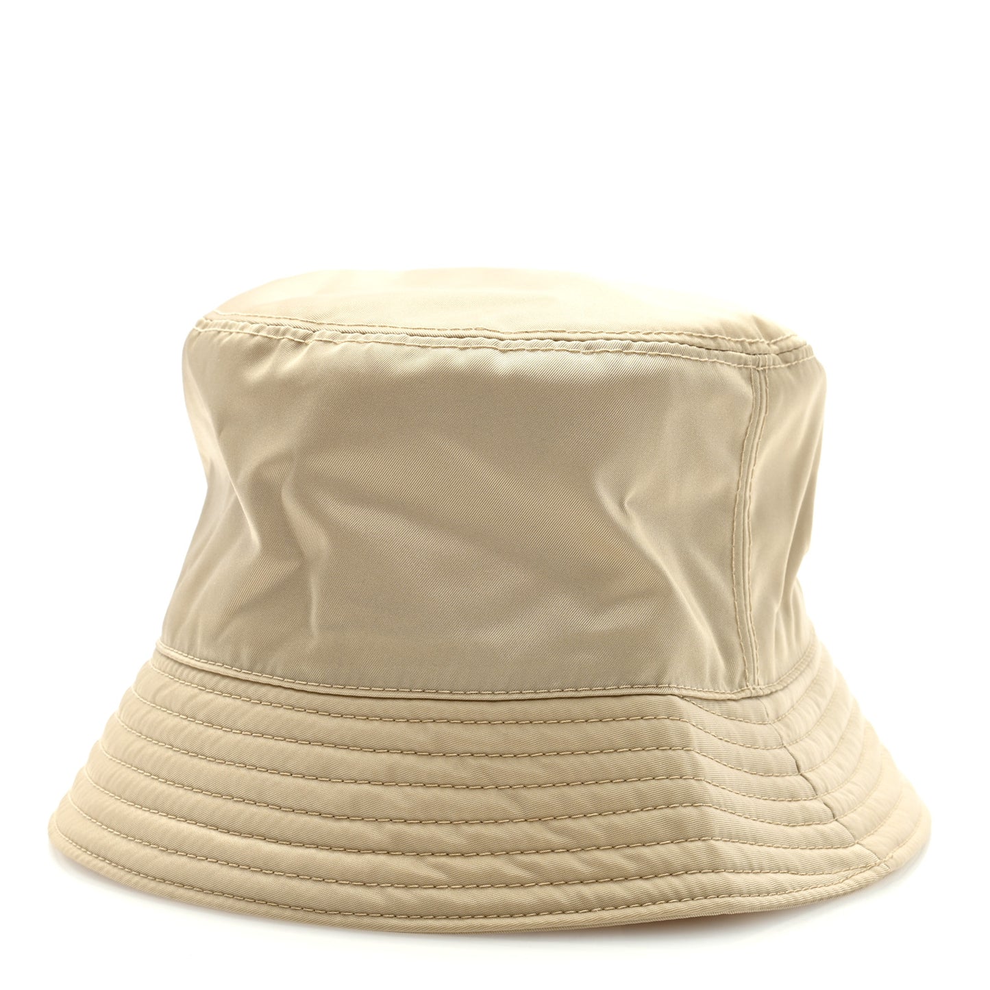 Re-Nylon Metal Triangle Logo Womens Bucket Hat L Cammeo