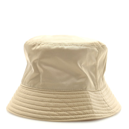 Prada Re-Nylon Metal Triangle Logo Womens Bucket Hat L Cammeo 3 of 7