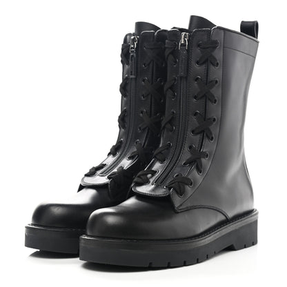 Valentino Garavani Calfskin XCombat 20/40mm Boots 39 Black 3 of 8