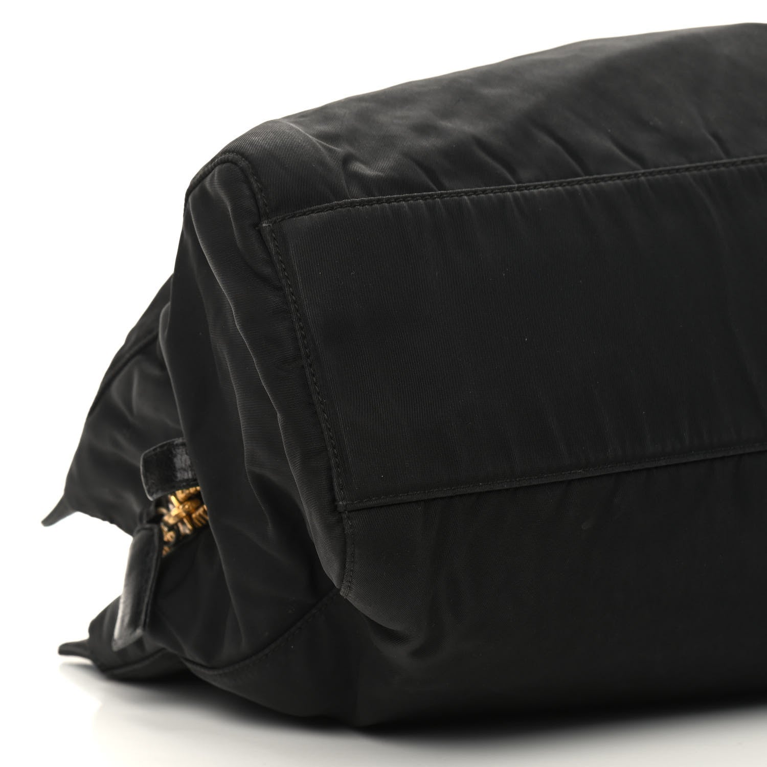 Prada Tessuto Nylon Chain Shoulder Bag Black 11 of 12