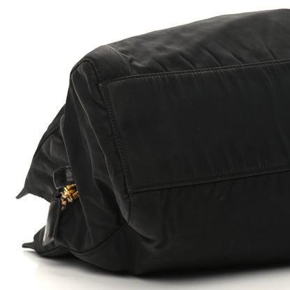 Prada Tessuto Nylon Chain Shoulder Bag Black 11 of 12
