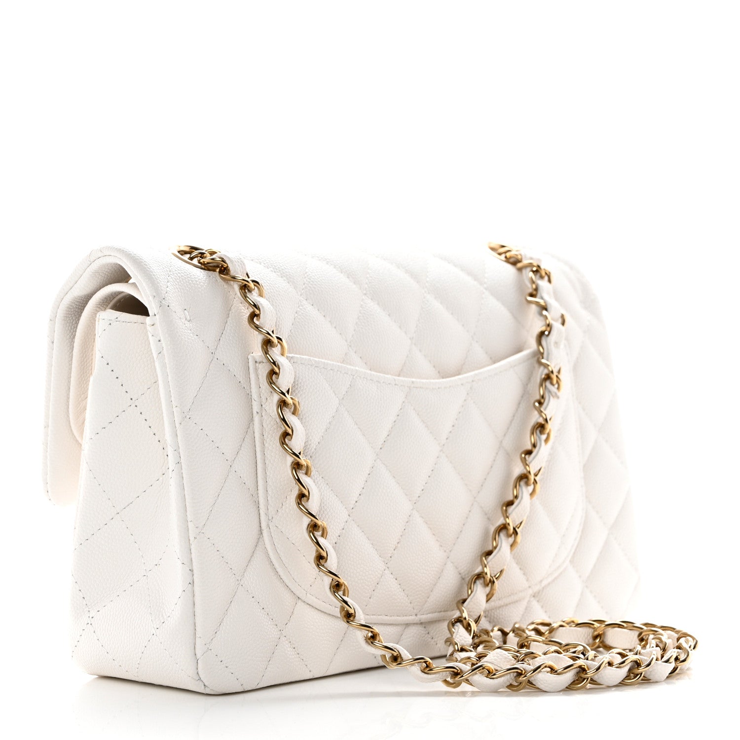 Chanel Caviar Quilted Small Double Flap White 3 of 13