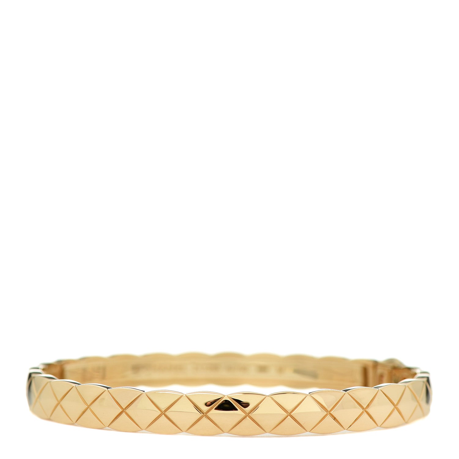 Chanel 18K Yellow Gold Coco Crush Bangle Bracelet M 1 of 4
